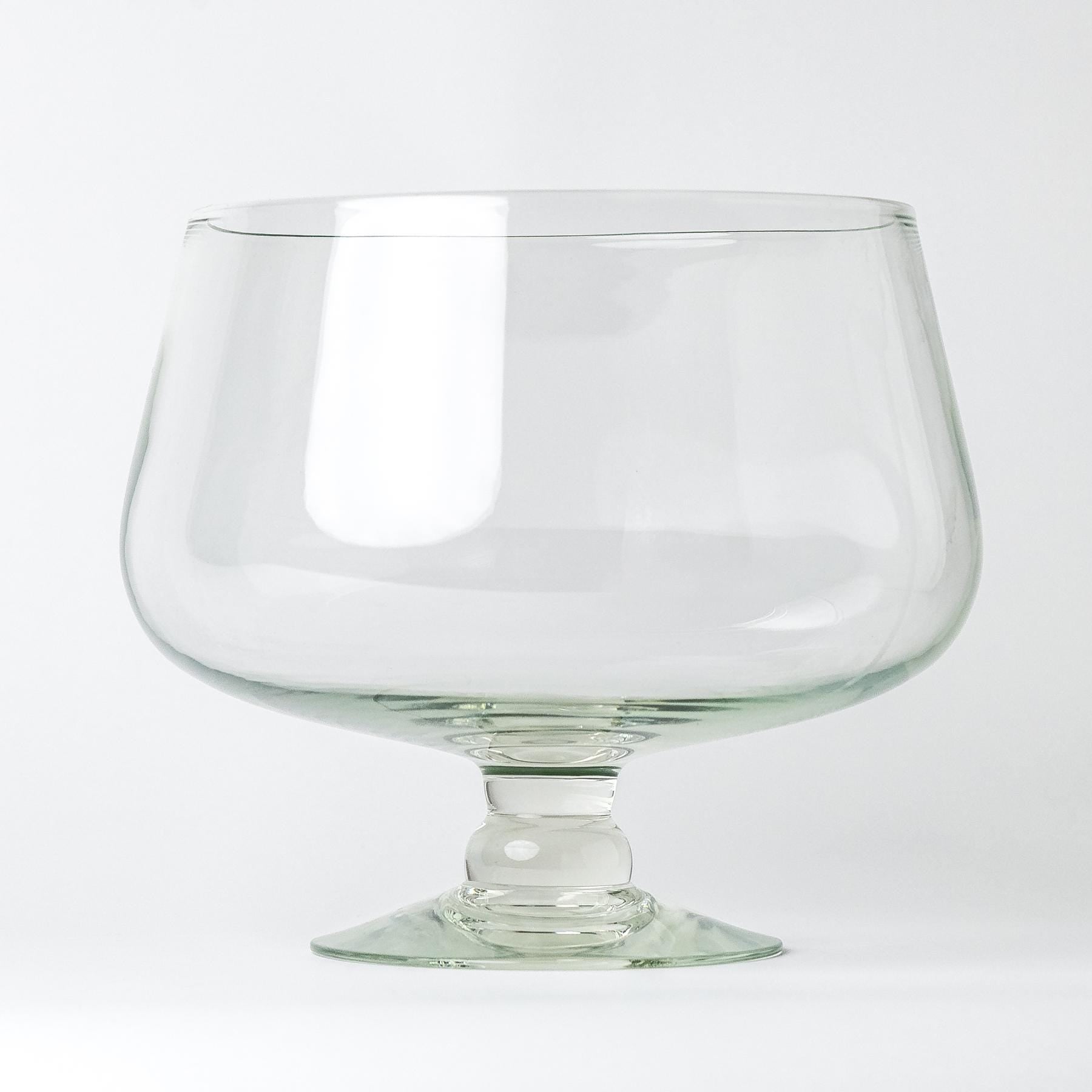 Stemmed Punch Bowl with 12 Cups