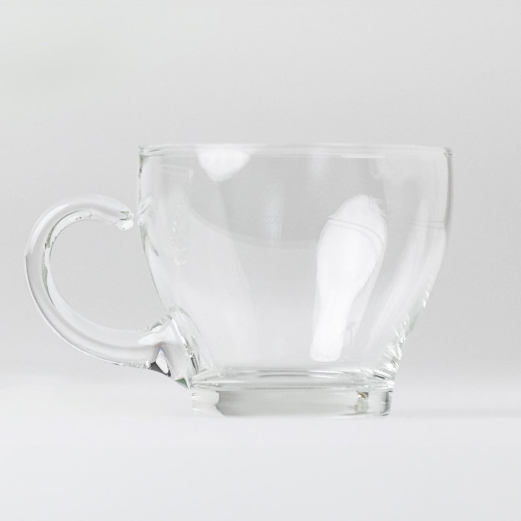 Stemmed Punch Bowl with 12 Cups