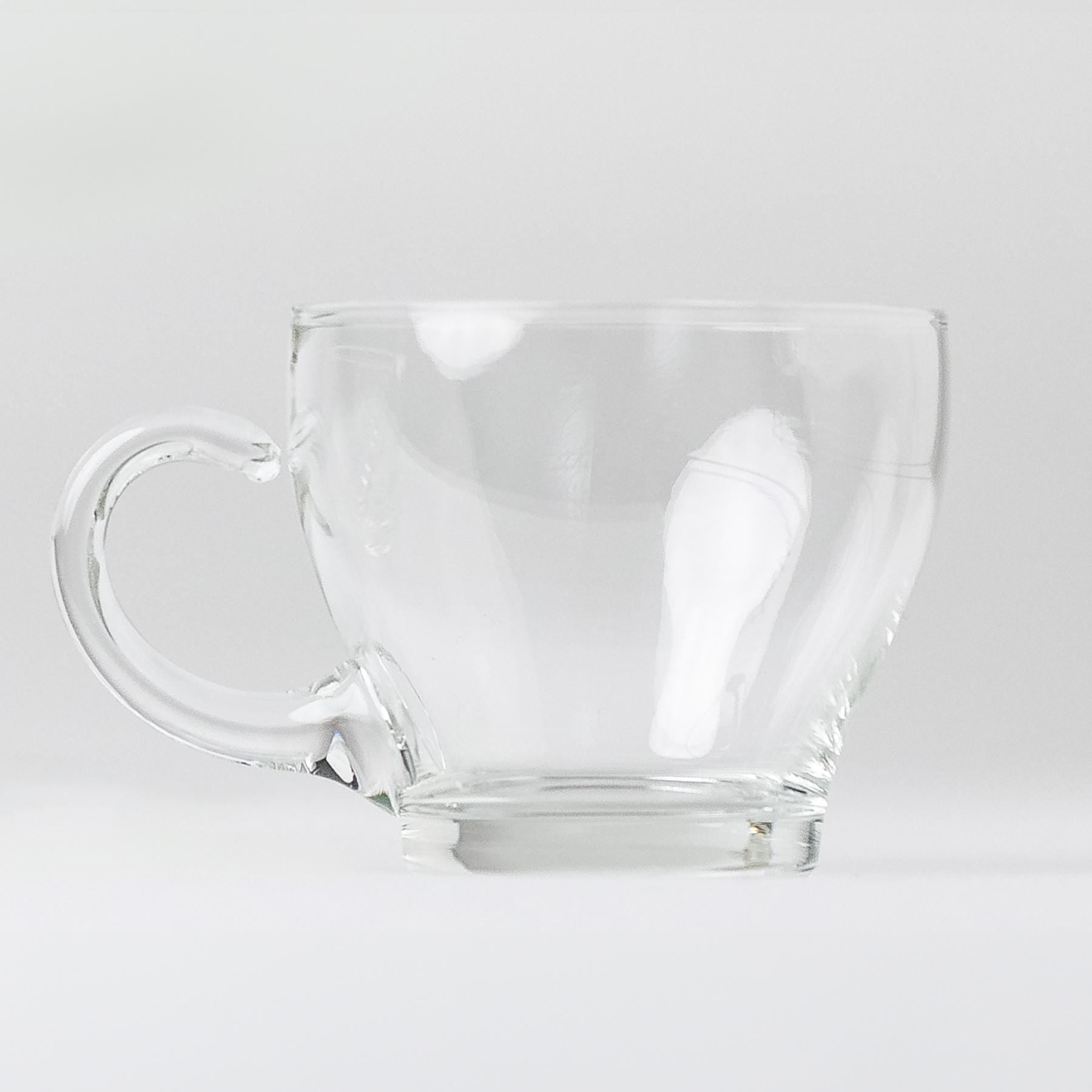 Stemmed Punch Bowl with 12 Cups