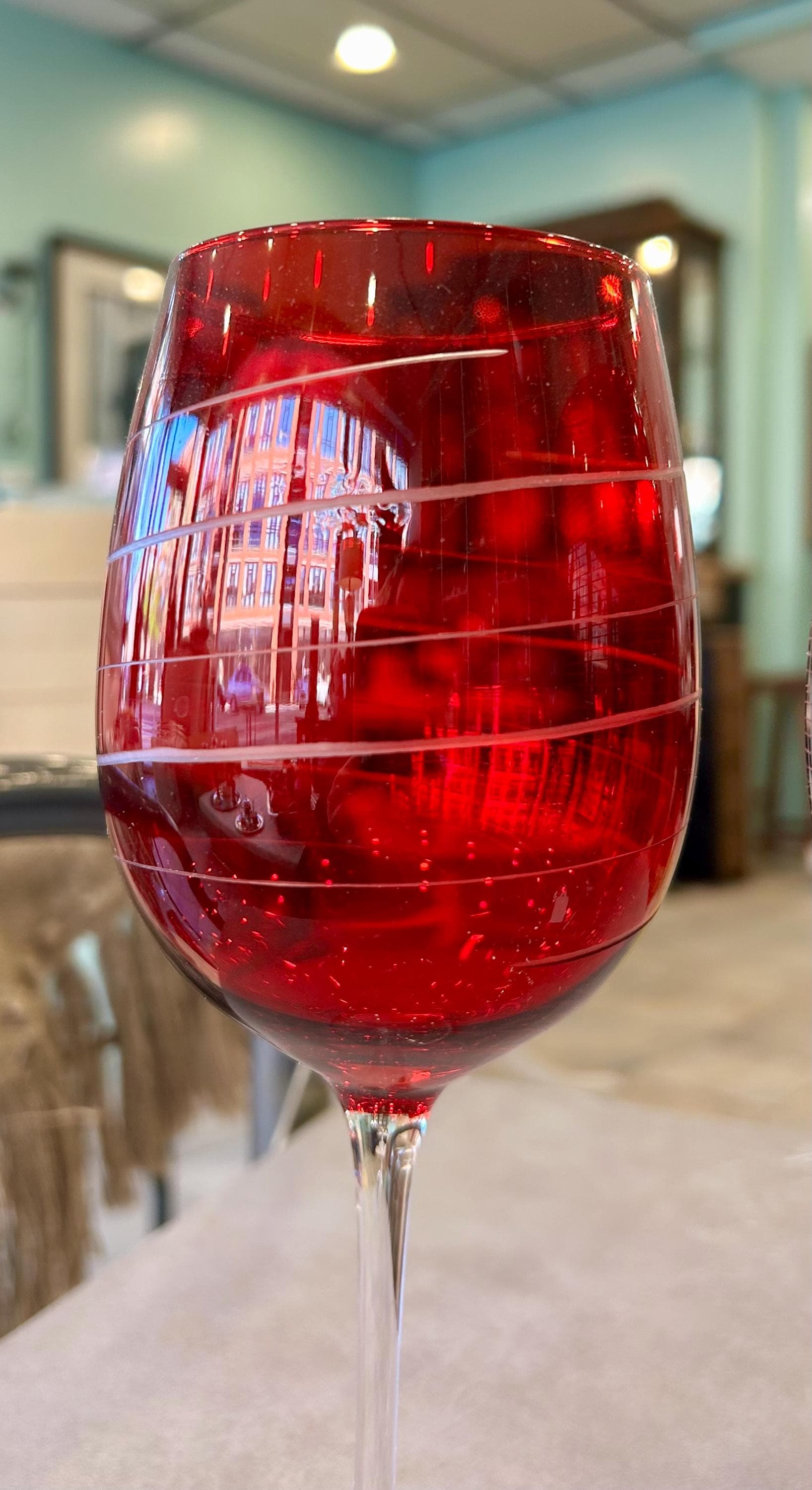 Mikasa Ruby Red Wine Glasses - Set of 4