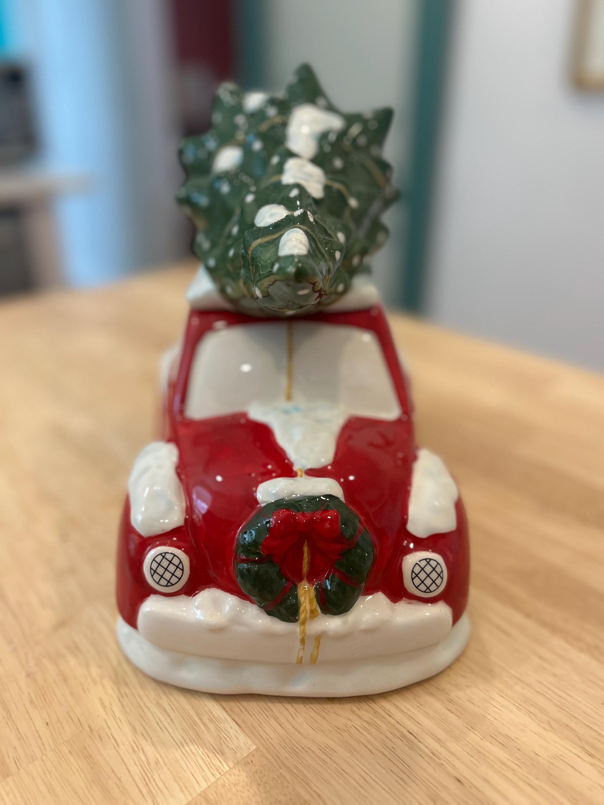 Red Bug with Tree Cookie Jar