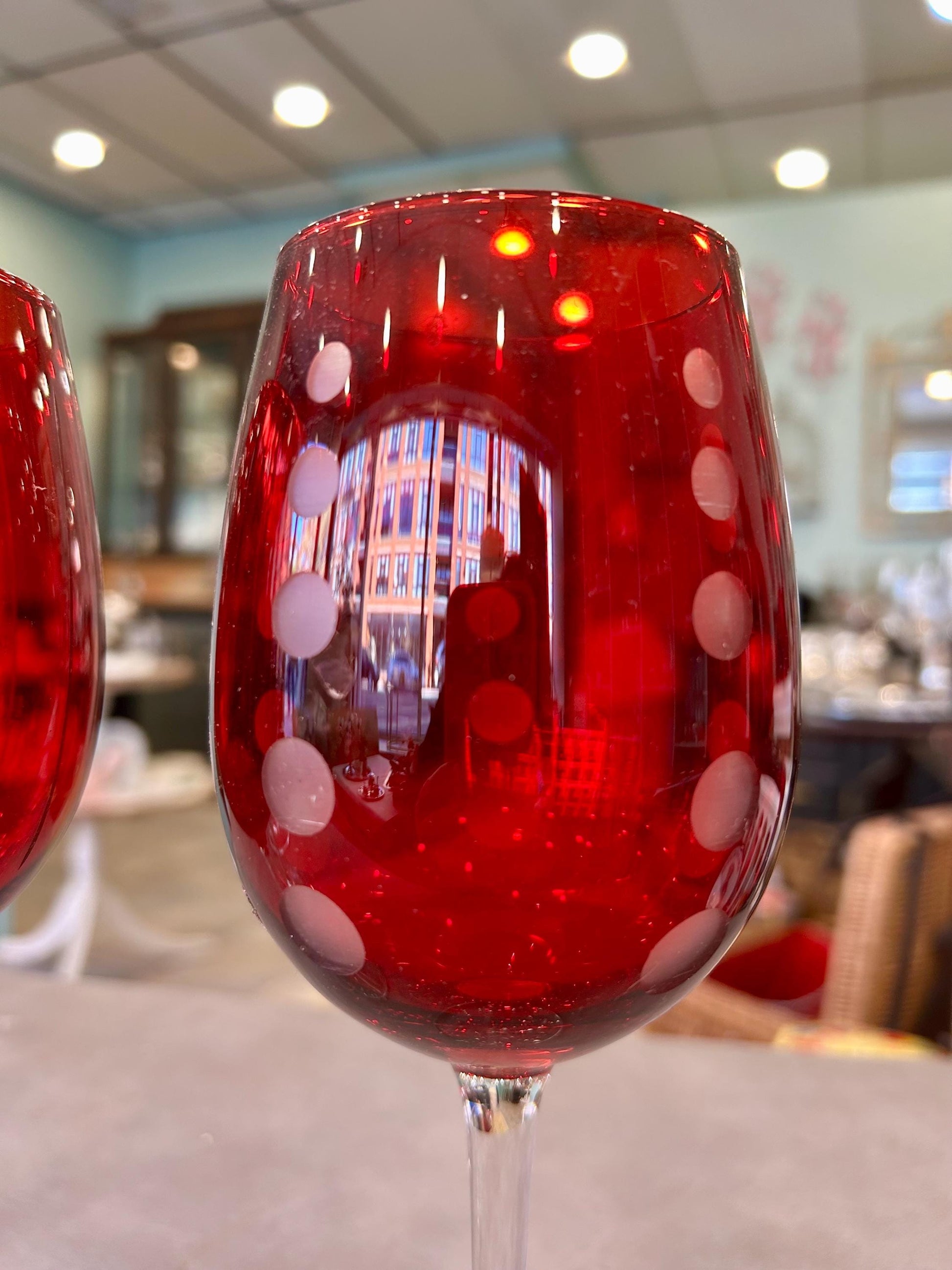 Mikasa Ruby Red Wine Glasses - Set of 4