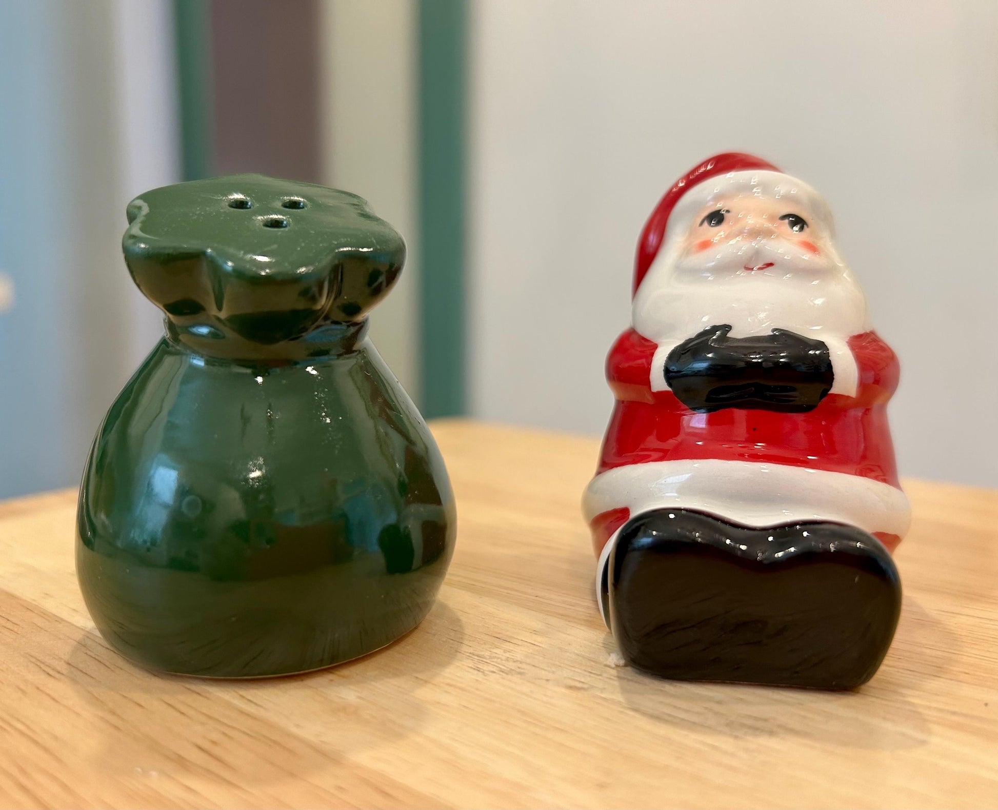 Santa and Christmas Tree Salt & Pepper Shakers